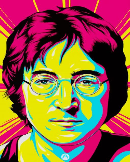 John Lennon Pop Art paint by number