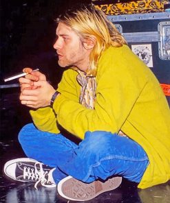 Kurt Cobain Smoking paint by number