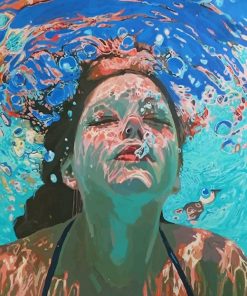 Lady Swimming Paint By Numbers