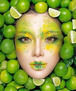 Lime Girl Fashion paint by numbers