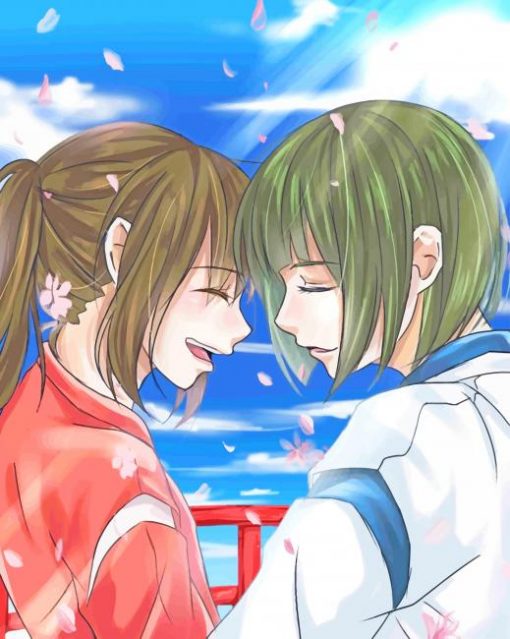 Lovely Haku And Chihiro Paint By numbers