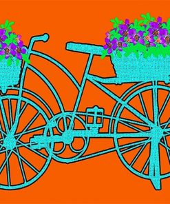 Pop Art Bicycle paint by number