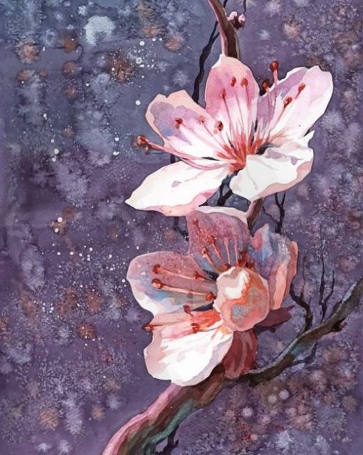 Sakura Cherry Blossom paint By numbers