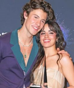 Shawn Mandes and Camila Cabello painty by numbers
