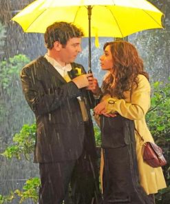 Ted Mosby And His Wife Tracy paint by number