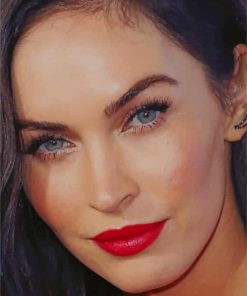 The Famous Actress Megan Fox paint by numbers
