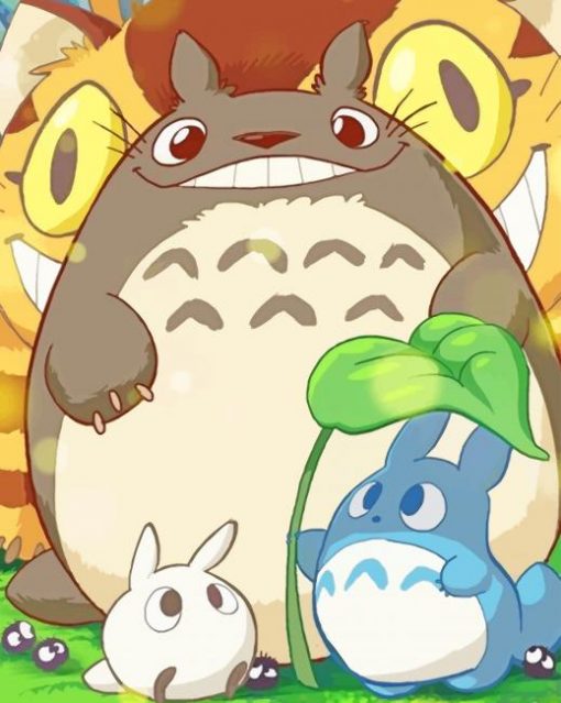 Totoro And The Squad Paint by numbers