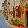 Walkway Photography Umbria Perugia paint by number