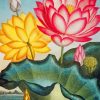 Water Lily Vintage Art paint by number