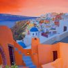 Santorini Island paint by numbers