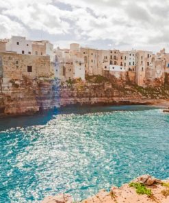 Polignano A Mare Apulia paint by numbers