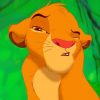 Cartoons Disney Company Simba The Lion King paint by numbers