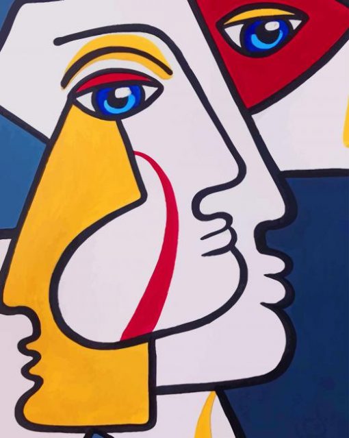 Faces Laurent Folco paint by numbers