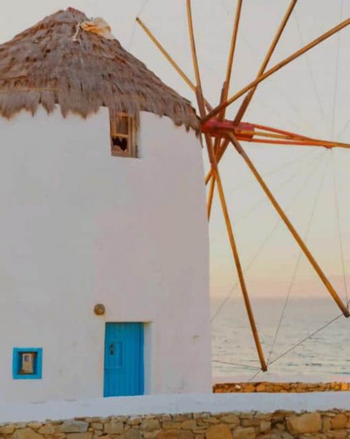 Greece Island Mykonos paint by numbers