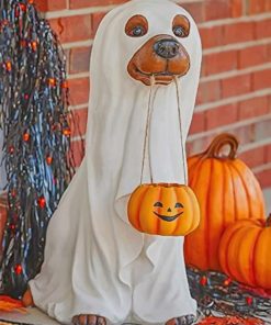 Halloween Dog Decoration paint by numbers