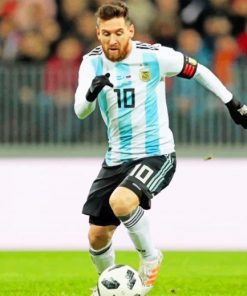 Lionel Messi In Argentine National Team paint by numbers