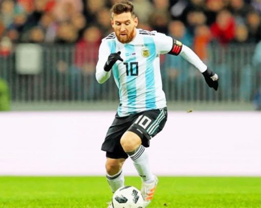 Lionel Messi In Argentine National Team paint by numbers