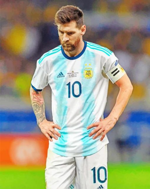 Lionel Messi The Argentinian Legend paint by numbers