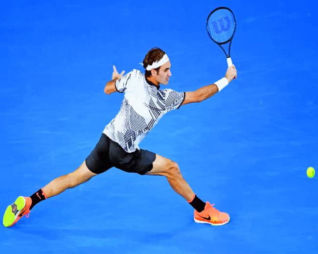 Roger Federer The Champion paint by numbers