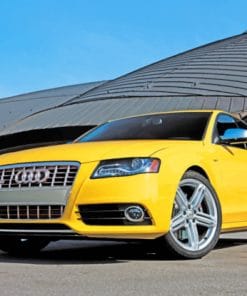 Audi Yellow Metallic Car paint by numbers