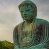 Buddha Statue In Sunset paint by numbers