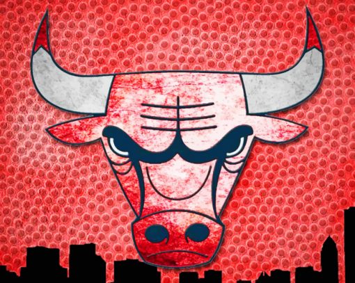 Chicago Bulls Logo paint by numbers