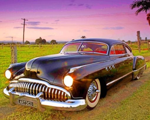Classic Buick Roadmaster paint by numbers