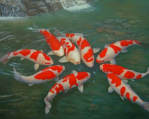 Colorful Koi fish Paint By Numbers