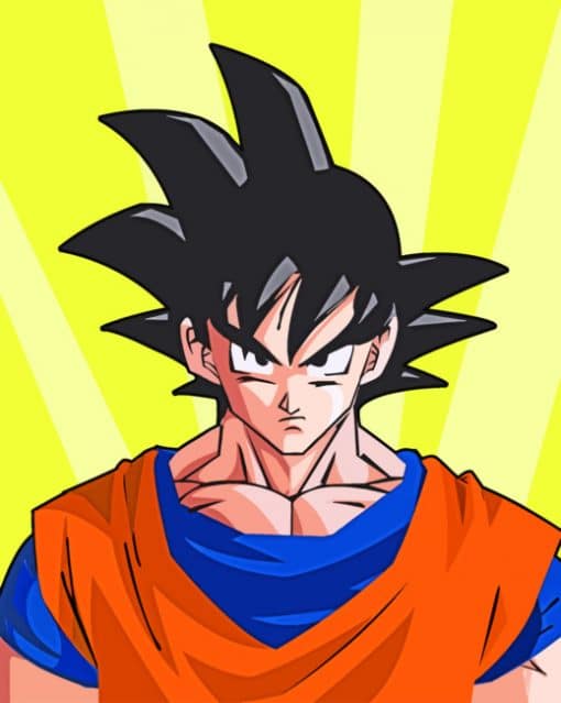 Goku Dragon Ball Z paint by numbers