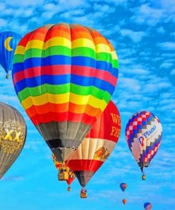 Hot Air Balloons Paint By Numbers