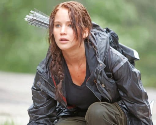 Jennifer Lawrence In Hunger Games Movie paint by numbers