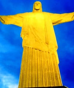 Jesus Statue In Brazil paint by numbers