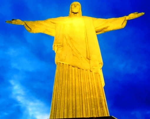 Jesus Statue In Brazil paint by numbers