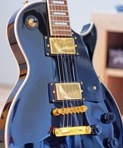 Les Paul Electric Guitar paint by numbers