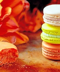 Macarons Dessert Cakes paint by numbers