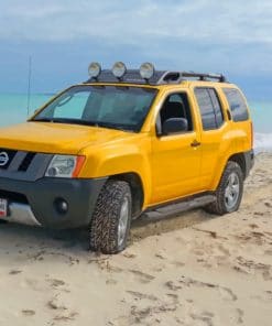 Nissan Jeep Truck In Cancun Sand paint by numbers