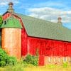 Old Red Barn Paint by numbers
