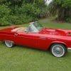 Red Ford Thunderbird Car paint by numbers