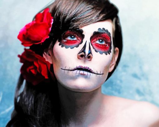 Sugar Skull Girl Paint By Numbers