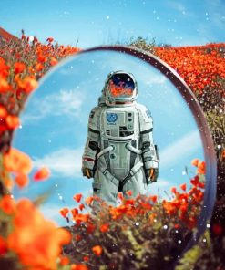 Aesthetic Astronaut paint by numbers