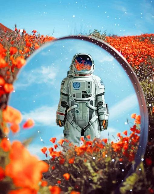 Aesthetic Astronaut paint by numbers