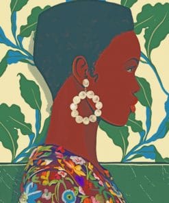 African Girl Illustration paint by numbers