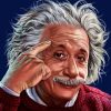 Albert Einstein Smiling paint by numbers