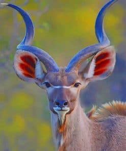Beautiful kudu paint by numbers