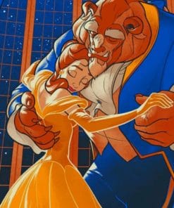 Beauty And The Beast Disney paint by numbers