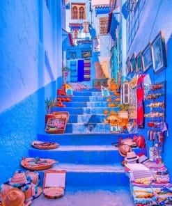 Blue Pearl Of Morocco paint by numbers