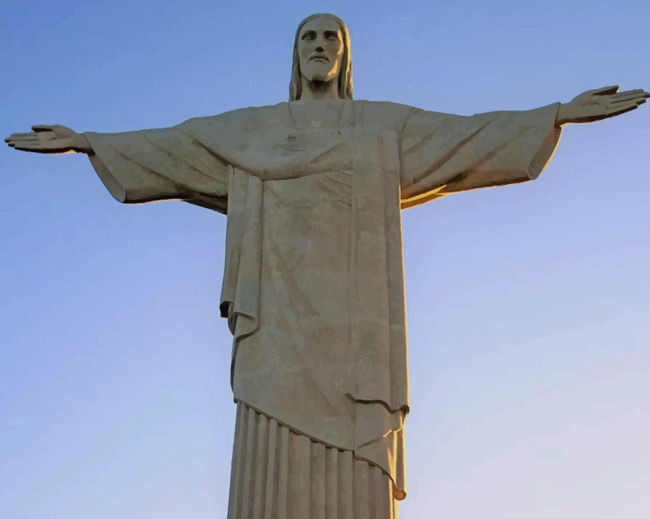 Christ The Redeemer Statue paint by numbers
