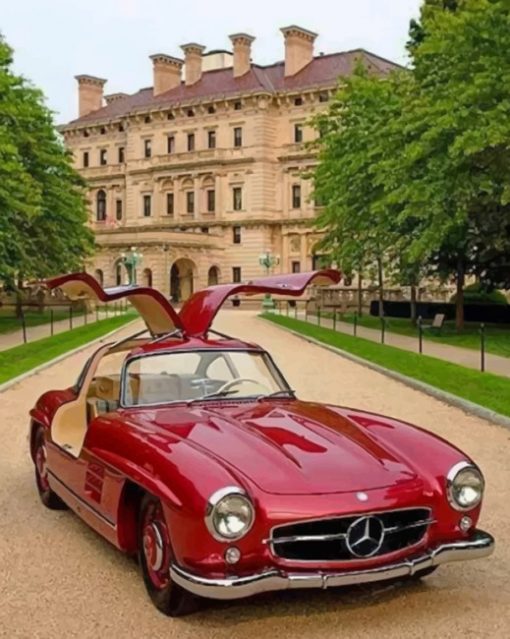 Classic Mercedes Benz paint by numbers