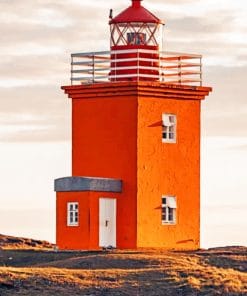 Lighthouse Building Architecture paint by numbers