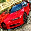 Red Bugatti paint by numbers